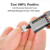 Radiant Cut Moissanite Stud Earrings