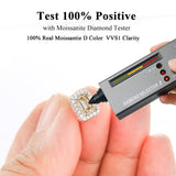 Champagne Emerald Cut Moissanite Stud Earrings