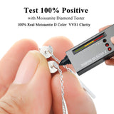 Moissanite Dangle Long Drop Earrings