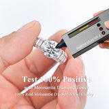 5CT Round Moissanite Engagement Pave Ring