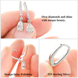 Pear Cut Moissanite Drop Dangle Earrings