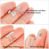 Radiant Cut Moissanite Stud Earrings