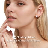 Radiant Cut Moissanite Stud Earrings