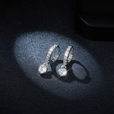 Brilliant Moissanite Drop Earrings