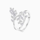 Stackable Moissanite Adjustable Band Ring