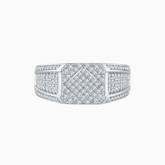 Men's Pave Moissanite Wedding Ring - Ceerom