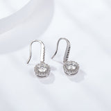 Vintage Art Moissanite Drop Dangle Earrings