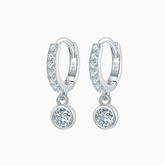 Brilliant Moissanite Drop Earrings