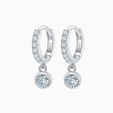 Brilliant Moissanite Drop Earrings