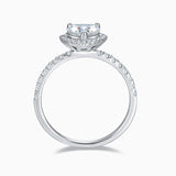 Heart Cut Engagement Moissanite Halo Ring - Ceerom