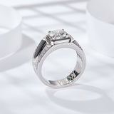Round Cut Moissanite Men's Ring - Ceerom