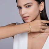 Round Cut Halo Moissanite Bracelets - Ceerom