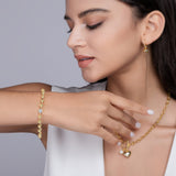 Round Cut Moissanite Bubble Bracelets - Ceerom