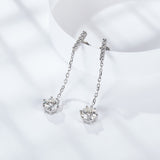 Dazzling Moissanite Drop Dangle Earrings