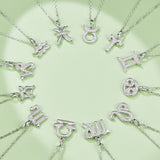 Moissanite Aquarius Symbol Necklace Gift - Ceerom