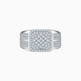 Men's Pave Moissanite Hip Pop Ring - Ceerom