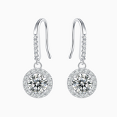 Vintage Art Moissanite Drop Dangle Earrings