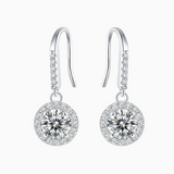 Vintage Art Moissanite Drop Dangle Earrings