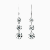 6Pcs Round Moissanite Drops Earrings - Ceerom
