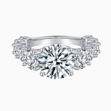 Luxury Round 6 Carat Moissanite Ring - Ceerom