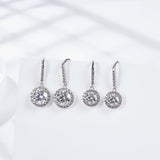 Vintage Art Moissanite Drop Dangle Earrings