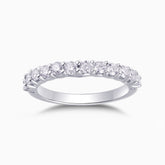 Round Cut Moissanite Wedding Band Ring - Ceerom