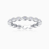 Boho Moissanite Eternity Band Ring
