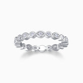 Brilliant Boho Moissanite Eternity Band Ring
