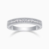 Moissanite Half Eternity Band Ring - Ceerom