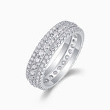 Moissanite Pave Wedding Band Ring - Ceerom