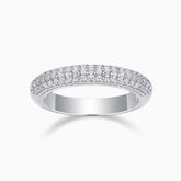Gleaming Moissanite Wedding Band Ring