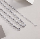 Round Cut Moissanite Tennis Necklace - Ceerom