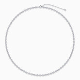 Round Cut Moissanite Tennis Necklace - Ceerom