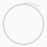 Round Cut Moissanite Tennis Necklace - Ceerom