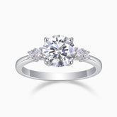 Round Moissanite Engagement Ring - Ceerom