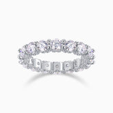 Round Cut Moissanite Eternity Band Ring - Ceerom