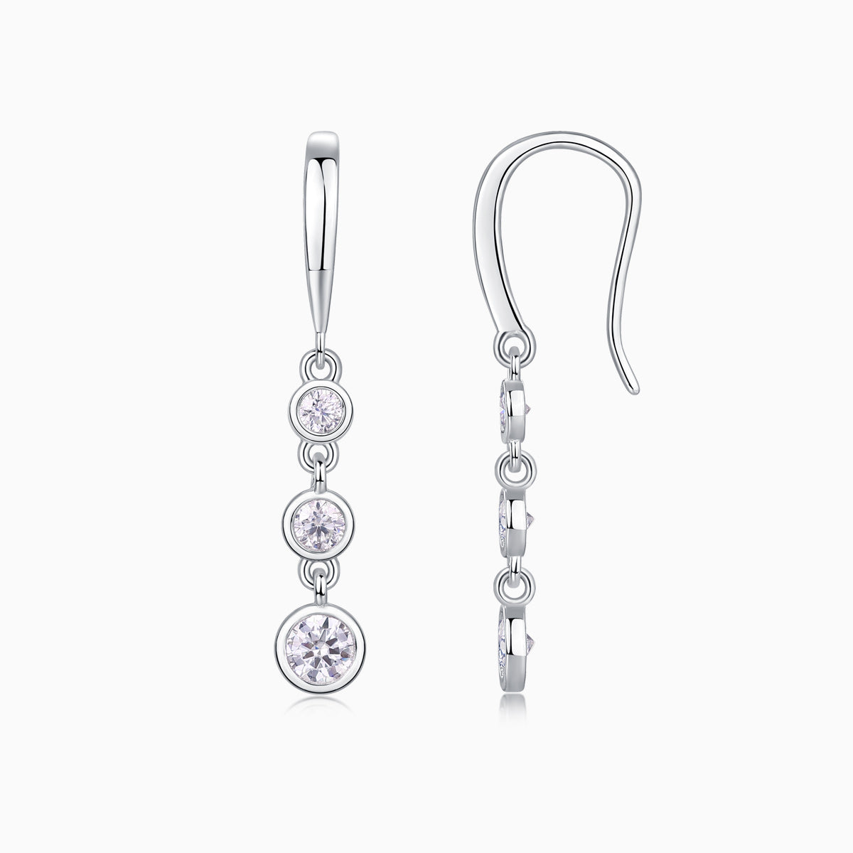 Elegance Classic Moissanite Drops Earrings - Ceerom