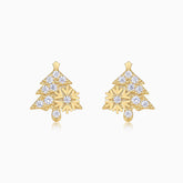Christmas Tree Moissanite Stud Earrings - Ceerom