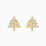 Christmas Tree Moissanite Stud Earrings - Ceerom