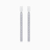 Sterling Silver Sparkling Moissanite Stud Earrings - Ceerom