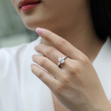 Pear Shaped Moissanite Engagement Ring - Ceerom