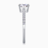 The Pave Oval Cut Engagement Ring - Ceerom