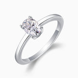 Solitaire Oval Cut Engagement Ring - Ceerom
