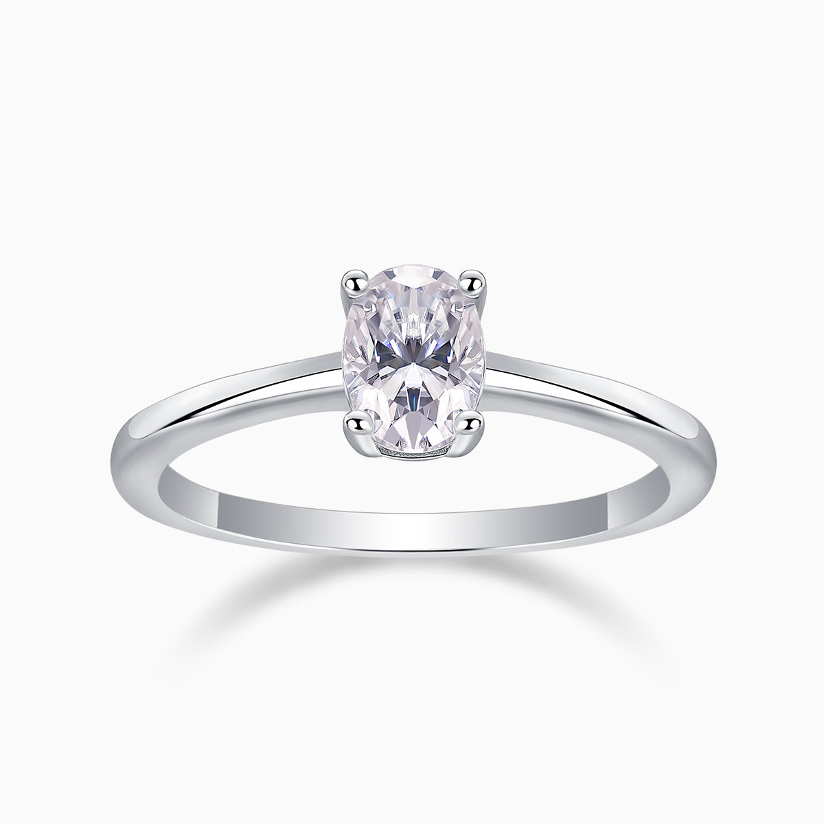 Solitaire Oval Cut Engagement Ring - Ceerom