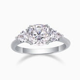 The Three Stone Cushion Cut Ring - Ceerom