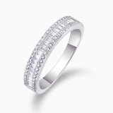 Half a Row of Moissanite Band Ring - Ceerom