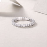 Minimalist Pave Weeding Band Ring - Ceerom
