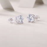 Classic Moissanite Round Cut Stud Earrings - Ceerom