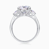 The Three Stone Cushion Cut Engagement Ring - Ceerom