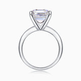 5CT Solitaire Asscher Cut Moissanite Ring - Ceerom